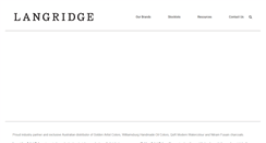 Desktop Screenshot of langridgecolours.com